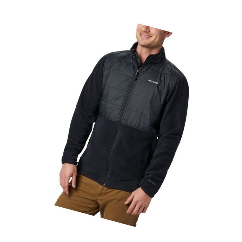 Kurtki Columbia Basin Butte Fleece Full Zip Męskie Czarne | 78JNPZUFV