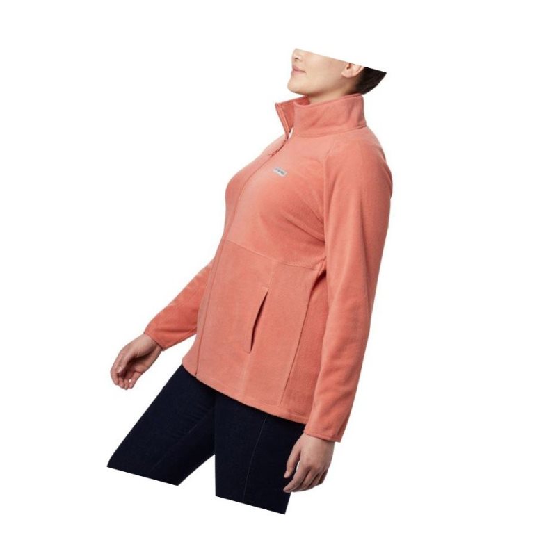 Kurtki Columbia Basin Trail Fleece Full Zip Plus Size Damskie Ciemny Koralowe | 79UOGEZCP