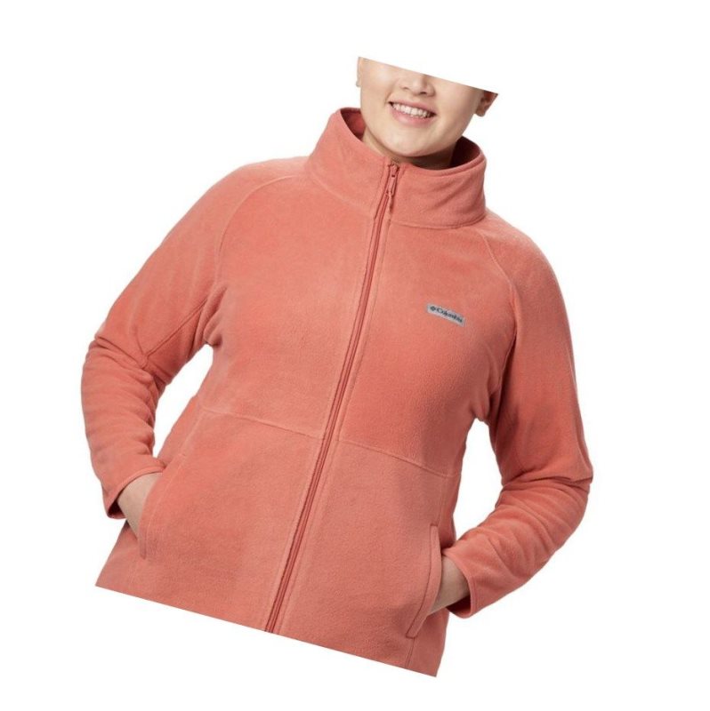 Kurtki Columbia Basin Trail Fleece Full Zip Plus Size Damskie Ciemny Koralowe | 79UOGEZCP