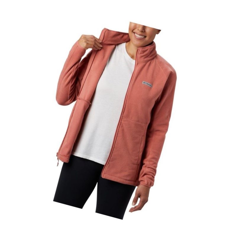 Kurtki Columbia Basin Trail Fleece Full Zip Top Damskie Ciemny Koralowe | 49SKEDMJC