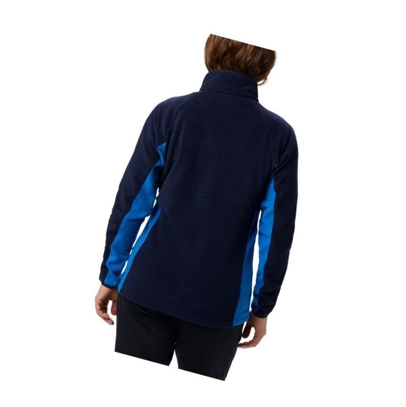 Kurtki Columbia Basin Trail Fleece Full Zip Top Damskie Granatowe Niebieskie | 08JNMARWL