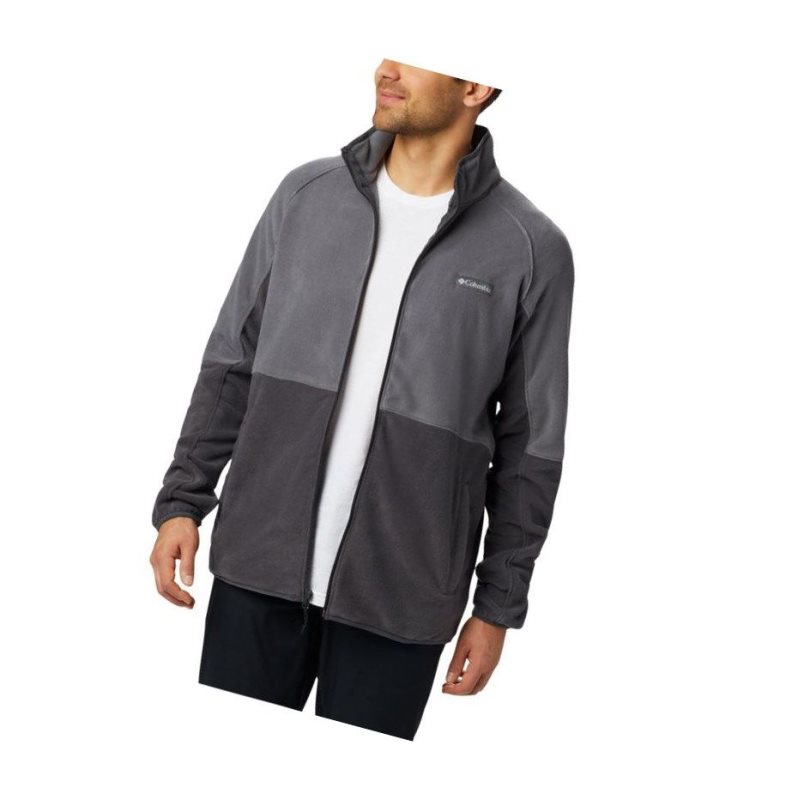 Kurtki Columbia Basin Trail Full Zip Fleece Tall Męskie Ciemny Szare | 51MFUIEXB