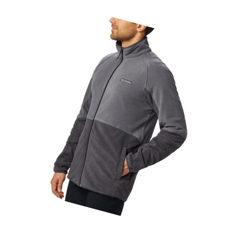 Kurtki Columbia Basin Trail Full Zip Fleece Tall Męskie Ciemny Szare | 51MFUIEXB