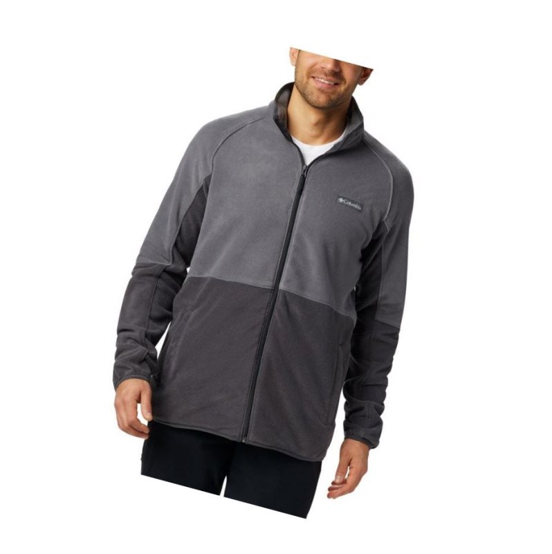 Kurtki Columbia Basin Trail Full Zip Fleece Tall Męskie Ciemny Szare | 51MFUIEXB