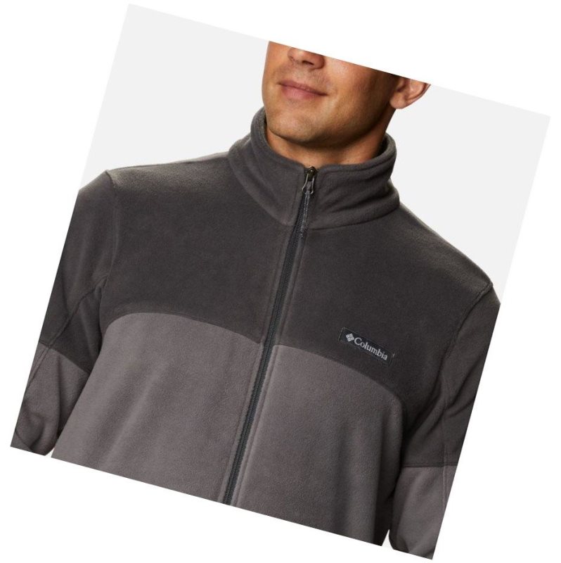 Kurtki Columbia Basin Trail III Full Zip Fleece Męskie Szare | 47MNBCWXG