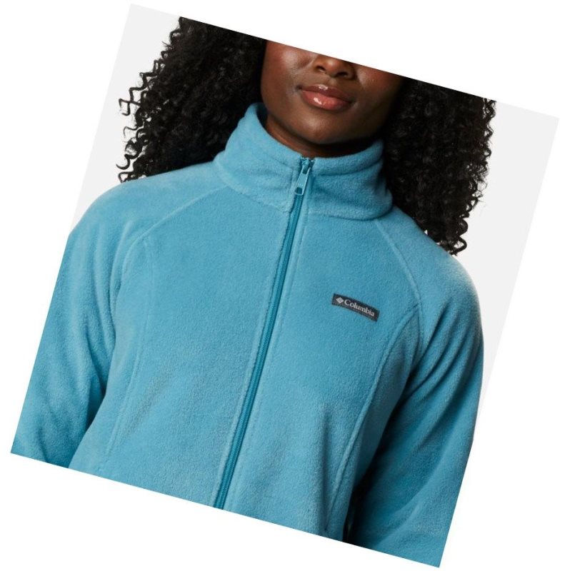 Kurtki Columbia Benton Springs Full Zip Fleece Petite Damskie Niebieskie | 72KJPCEWD