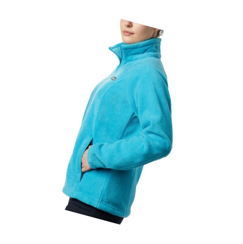 Kurtki Columbia Benton Springs Full Zip Fleece Damskie Niebieskie | 68SLRUBEP