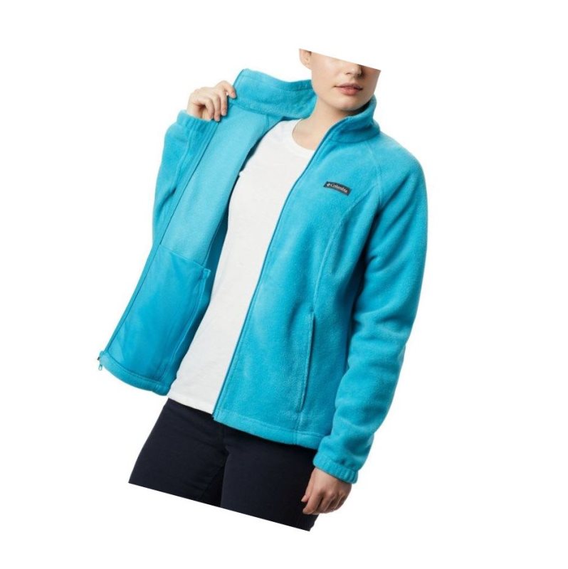 Kurtki Columbia Benton Springs Full Zip Fleece Damskie Niebieskie | 68SLRUBEP