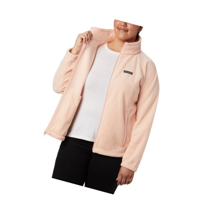 Kurtki Columbia Benton Springs Full Zip Plus Size Damskie Różowe | 59NYMFDUE