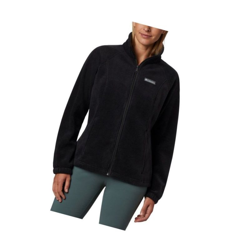 Kurtki Columbia Benton Springs Full Zip Fleece Petite Damskie Czarne | 49MXETDYQ