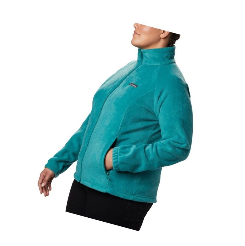 Kurtki Columbia Benton Springs Full Zip Plus Size Damskie Głęboka Zielone | 46IUYLBNA