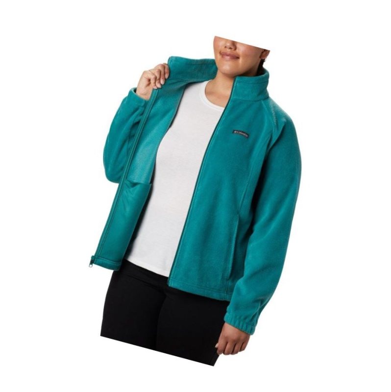 Kurtki Columbia Benton Springs Full Zip Plus Size Damskie Głęboka Zielone | 46IUYLBNA