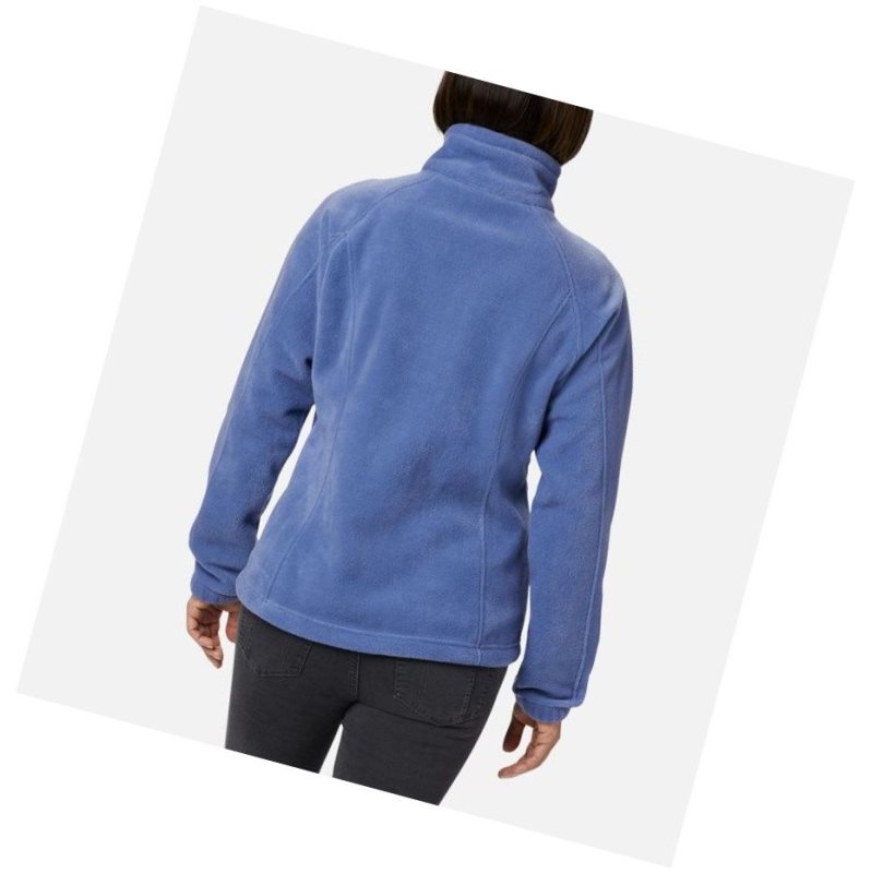 Kurtki Columbia Benton Springs Full Zip Fleece Damskie Niebieskie | 40JGRITED