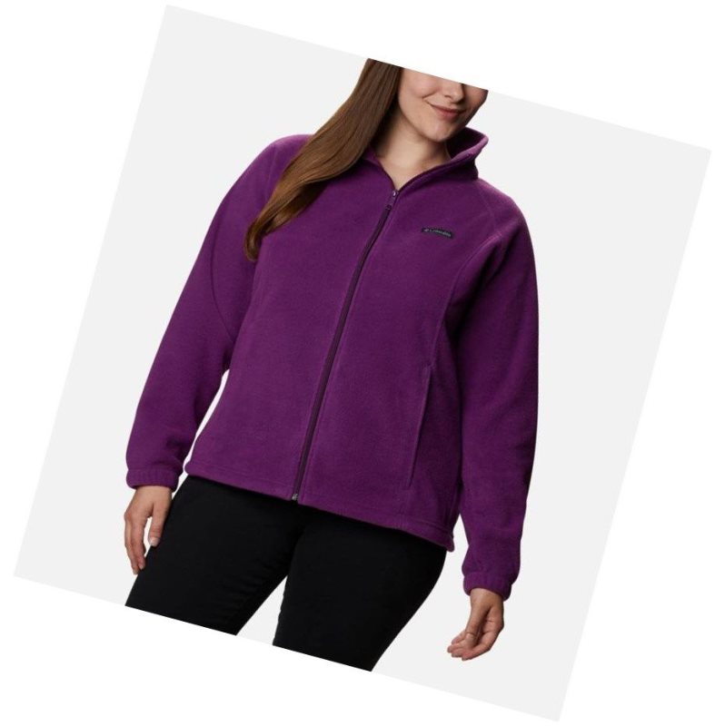 Kurtki Columbia Benton Springs Full Zip Plus Size Damskie Brązowe | 38ZKAWYGP