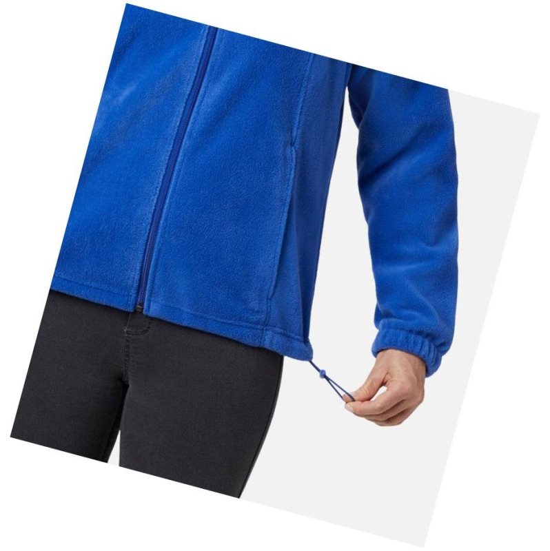 Kurtki Columbia Benton Springs Full Zip Fleece Damskie Niebieskie | 28KJHNRCF