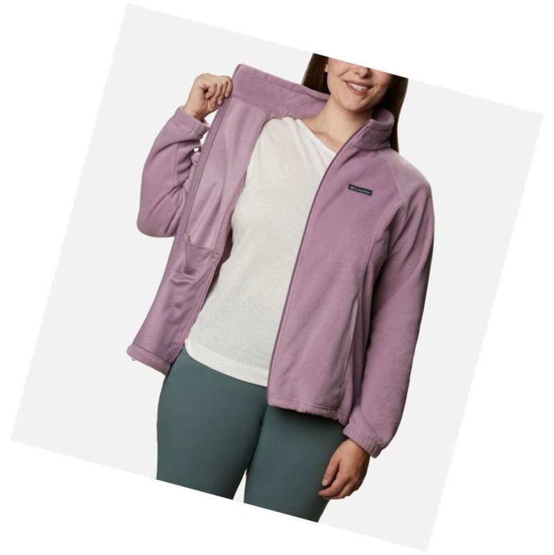 Kurtki Columbia Benton Springs Full Zip Plus Size Damskie Fioletowe | 25KXNLHZB