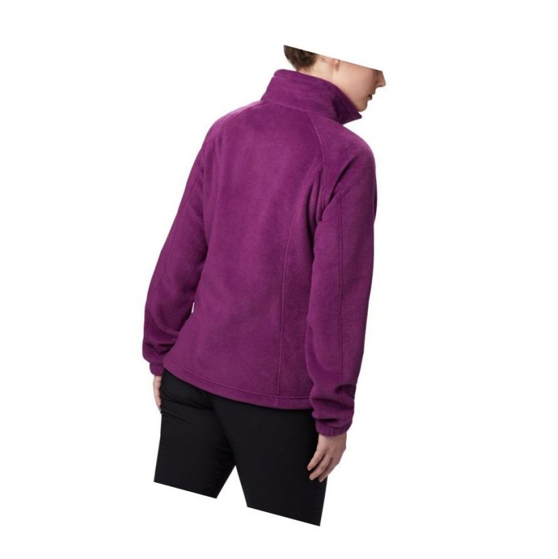 Kurtki Columbia Benton Springs Full Zip Fleece Damskie Fioletowe | 14RLZUEBO