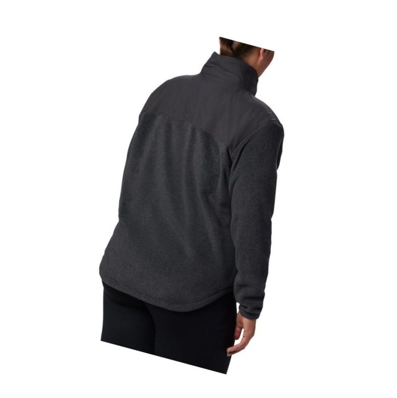 Kurtki Columbia Benton Springs Overlay Fleece Damskie Ciemny Szare | 14WZVQBST