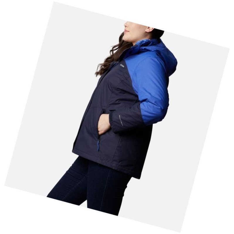 Kurtki Columbia Bugaboo II Fleece Interchange Plus Size Damskie Granatowe Niebieskie | 93JNOAUXZ