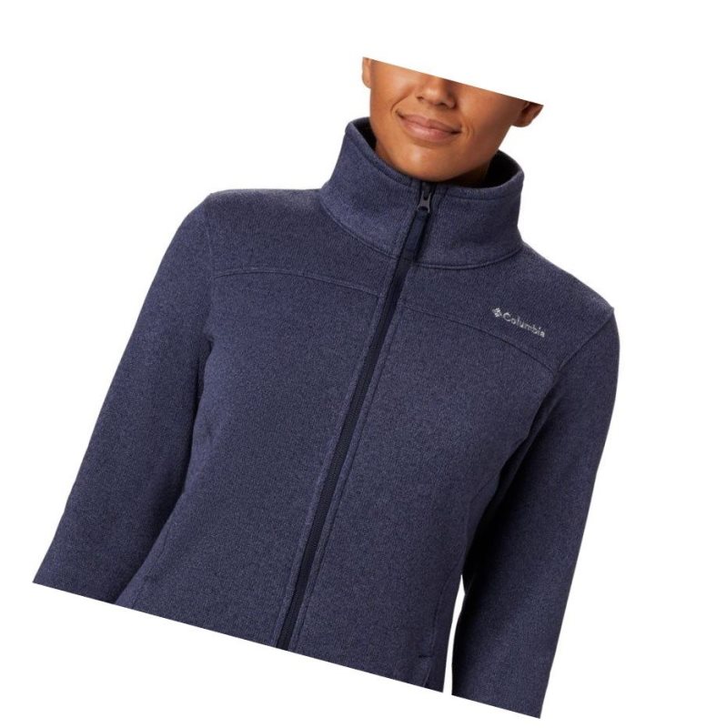 Kurtki Columbia Canyon Point Fleece Full Zip Damskie Granatowe | 83KEWCUYR