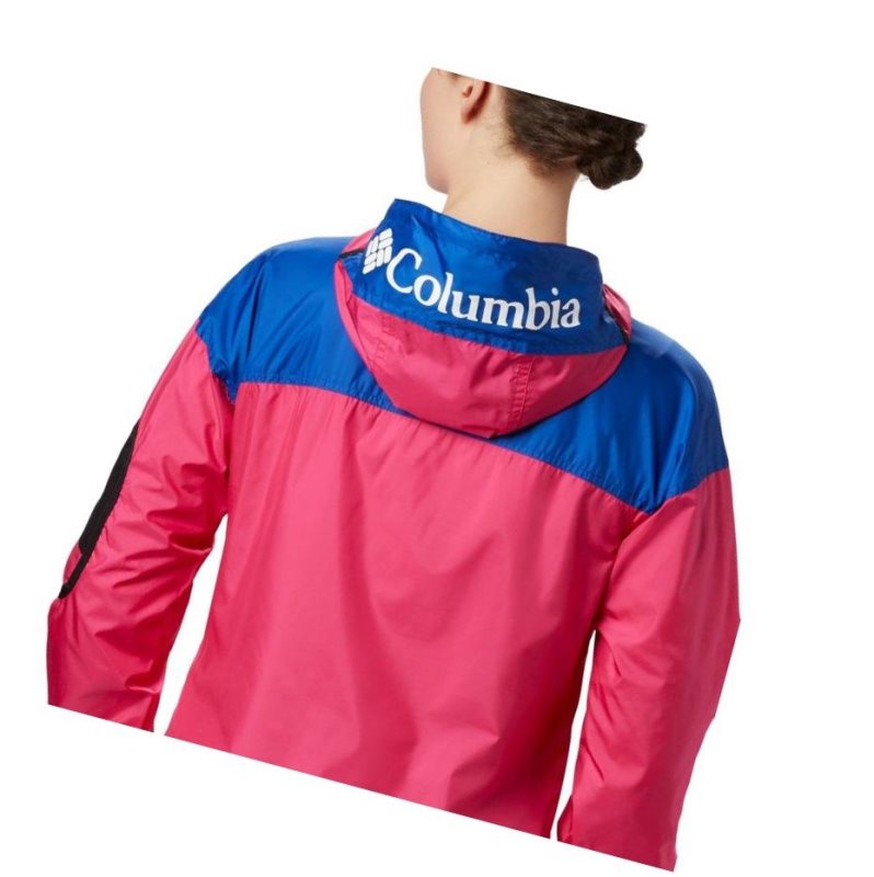 Kurtki Columbia Challenger Windbreaker Damskie Różowe | 42BCUJYPW