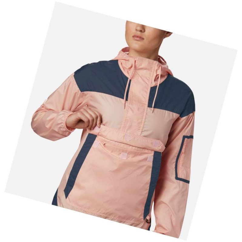 Kurtki Columbia Challenger Windbreaker Damskie Granatowe | 02TDEWRAJ