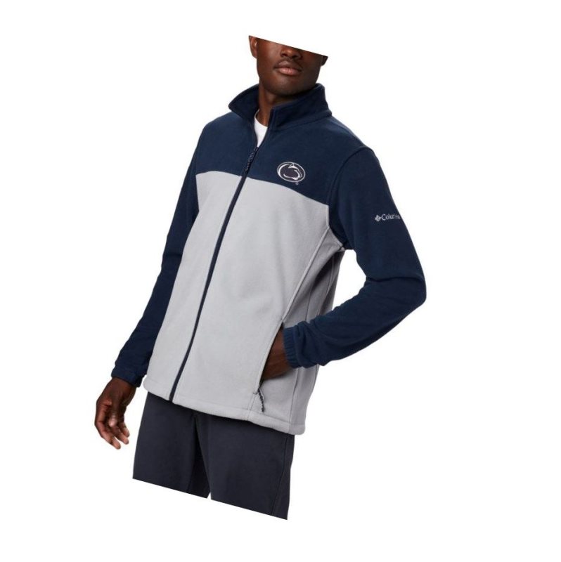 Kurtki Columbia Collegiate Flanker III Fleece - Penn State Męskie Granatowe Szare | 94FITMGLJ