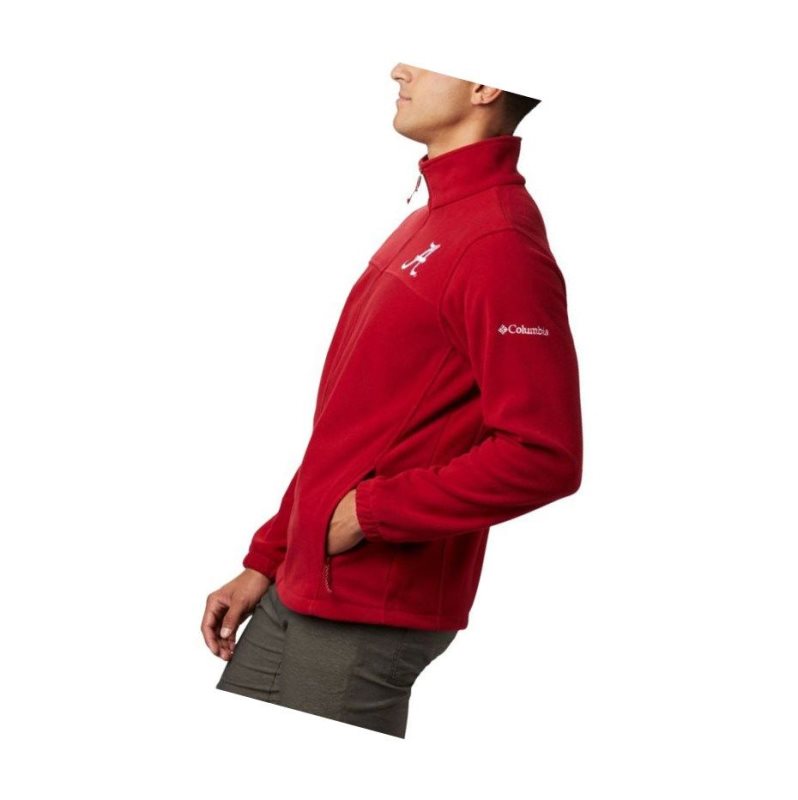 Kurtki Columbia Collegiate Flanker III Fleece - Alabama Męskie Czerwone | 19KBCXZWF