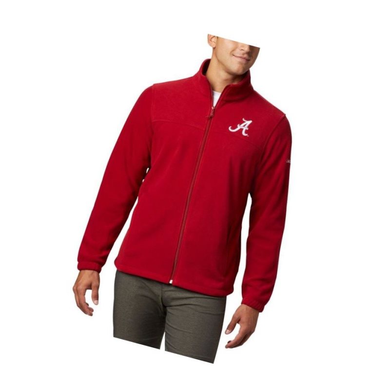 Kurtki Columbia Collegiate Flanker III Fleece - Alabama Męskie Czerwone | 19KBCXZWF