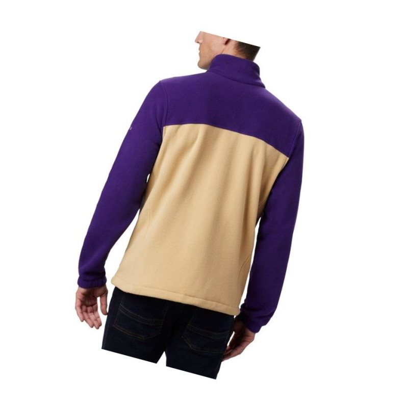 Kurtki Columbia Collegiate Flanker III Fleece - Washington Męskie Fioletowe Brązowe | 10QKBRXNH