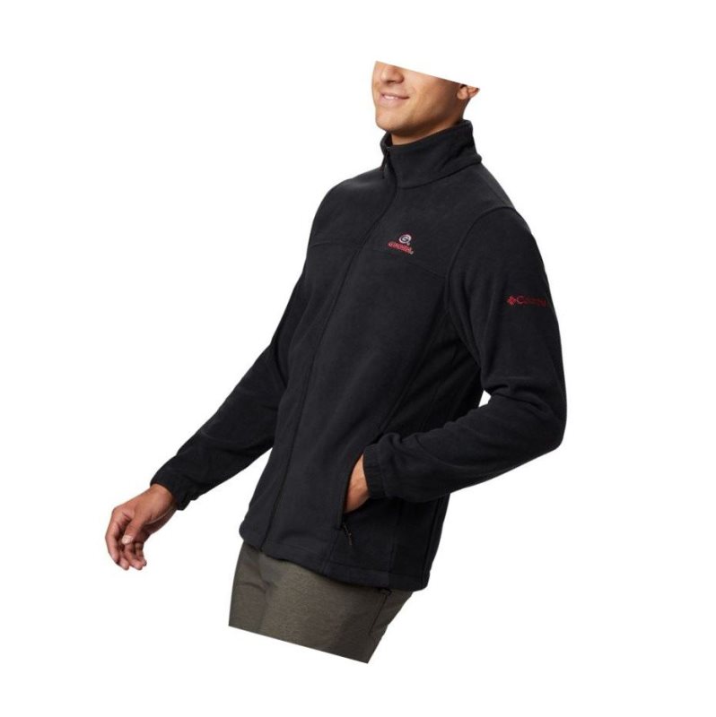 Kurtki Columbia Collegiate Flanker III Fleece - Georgia Męskie Czarne | 02FXZYHWS