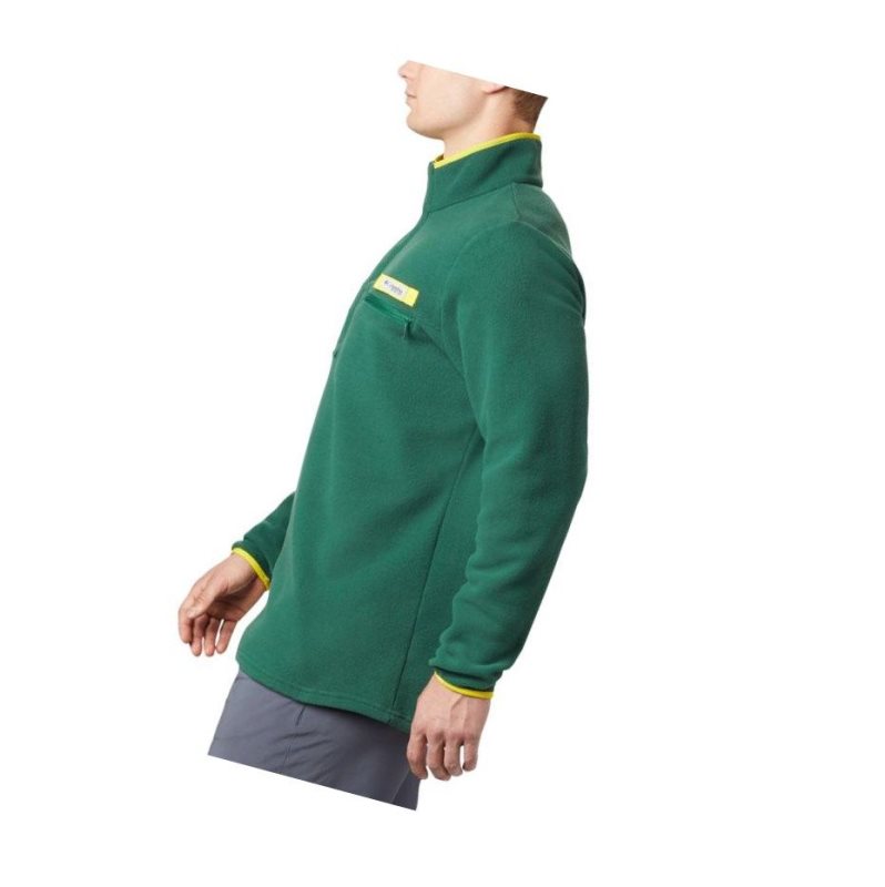 Kurtki Columbia Collegiate PFG Harborside Fleece - Oregon Męskie Zielone | 06UOZMPVB