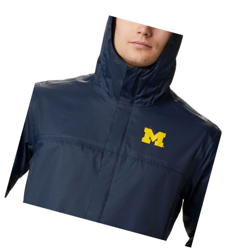 Kurtki Columbia Collegiate Watertight II - Michigan Męskie Granatowe | 68JFOQLAD