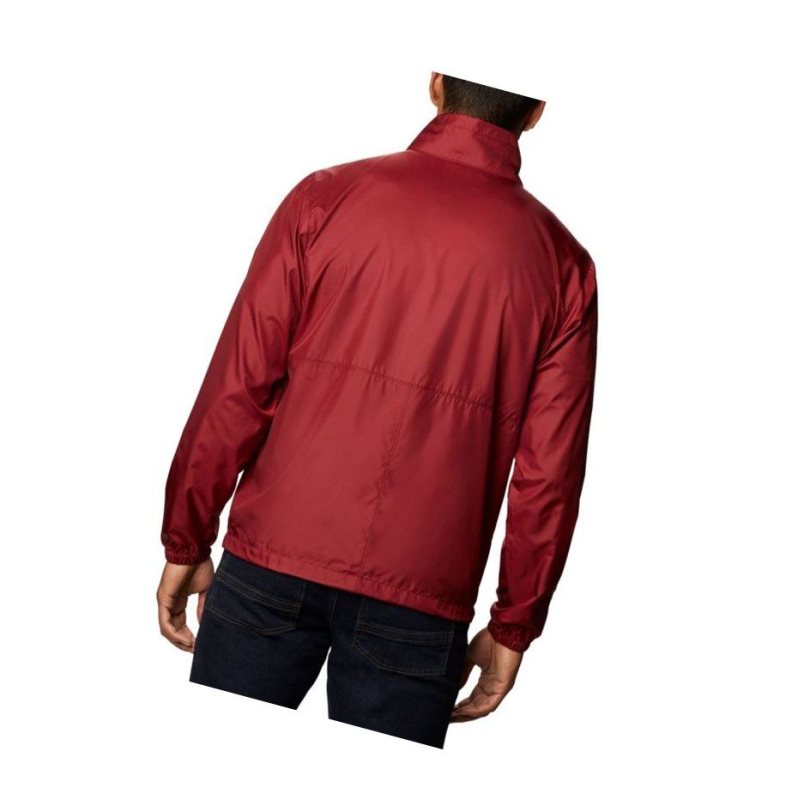 Kurtki Columbia Creekview Windbreaker Męskie Czerwone | 29QAUCKHJ