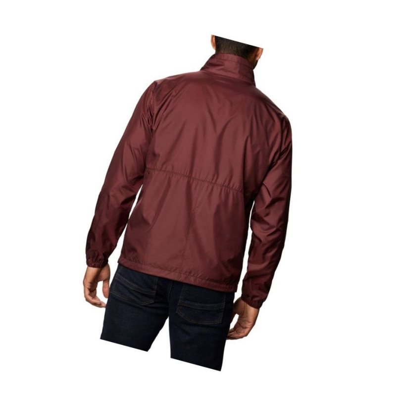 Kurtki Columbia Creekview Windbreaker Męskie Bordowe | 03SEINYRX