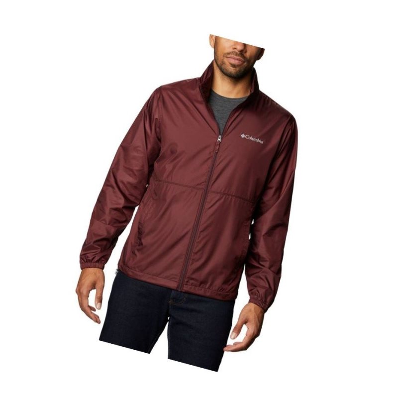 Kurtki Columbia Creekview Windbreaker Męskie Bordowe | 03SEINYRX