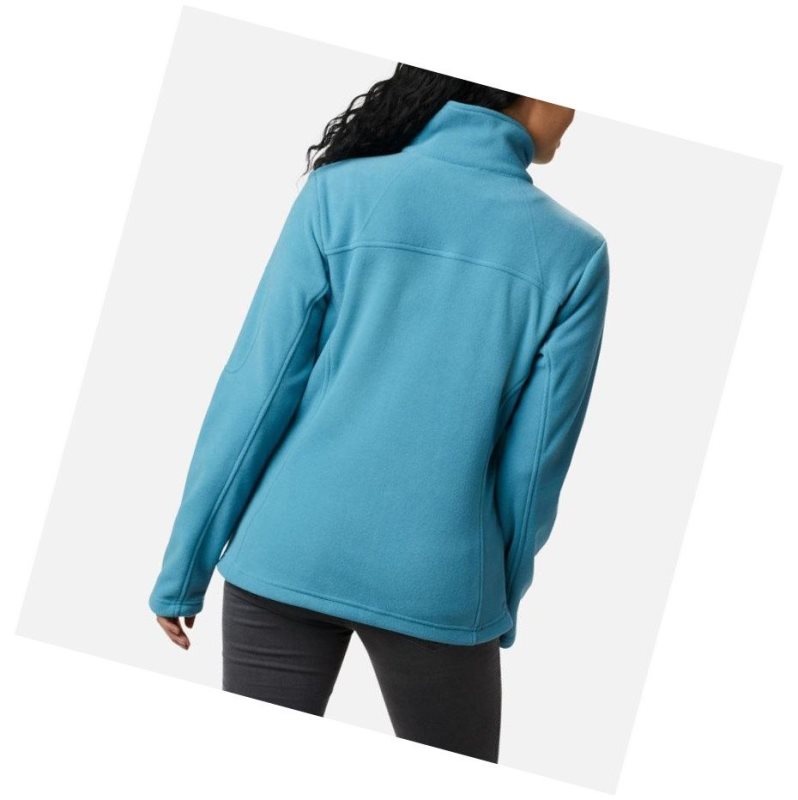 Kurtki Columbia Fast Trek II Fleece Damskie Niebieskie | 95NSPTUDX