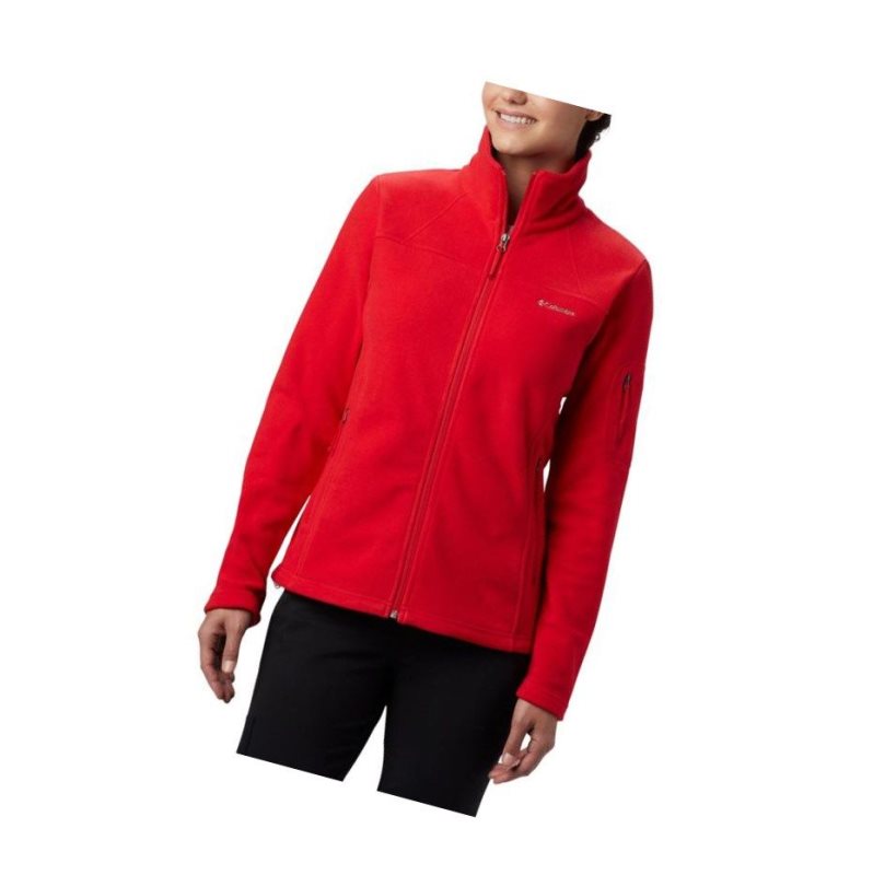 Kurtki Columbia Fast Trek II Fleece Damskie Czerwone | 36ESHUOTG