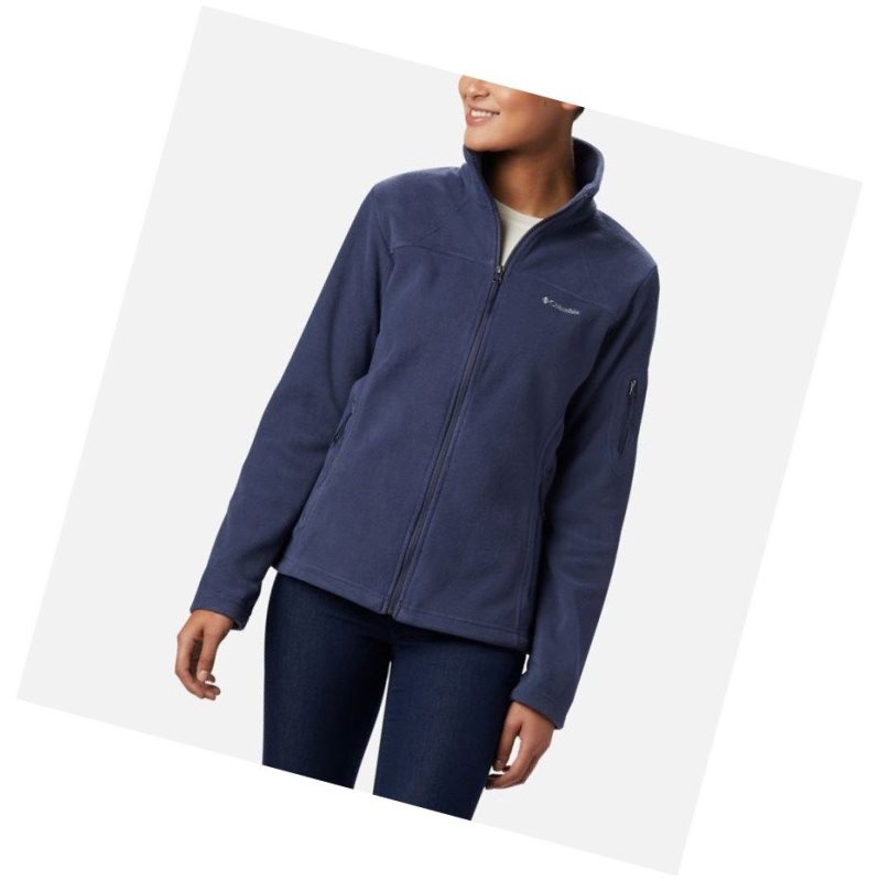 Kurtki Columbia Fast Trek II Fleece Damskie Granatowe | 27JWVQXAH