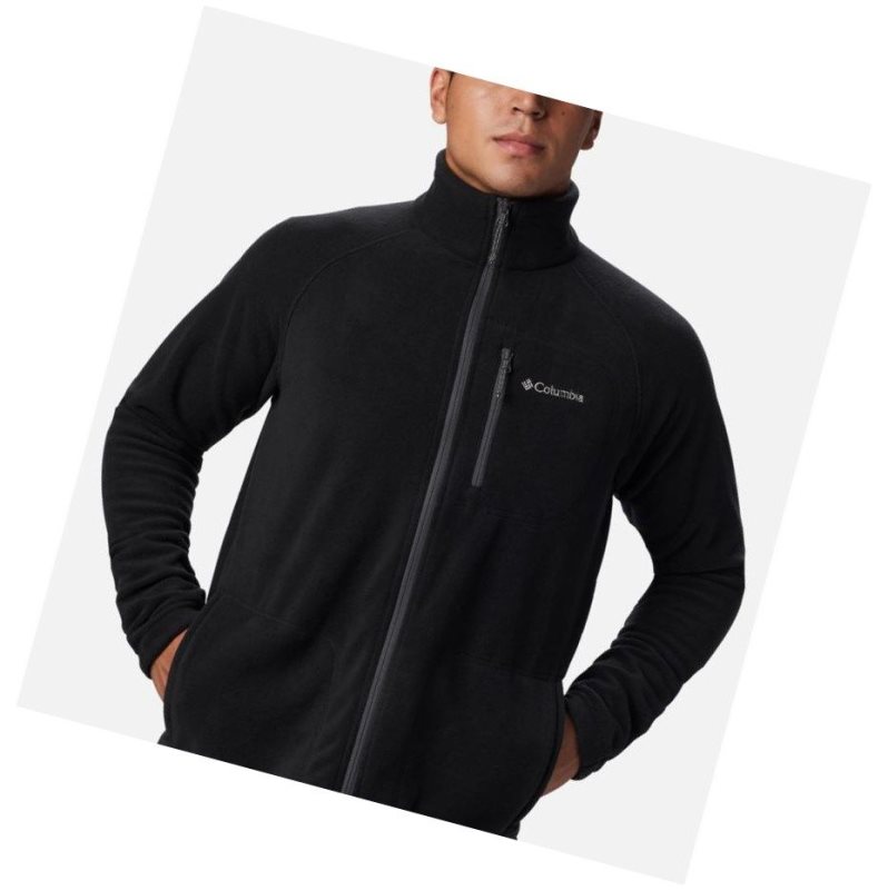 Kurtki Columbia Fast Trek II Full Zip Fleece Tall Męskie Czarne | 84HACKQEW