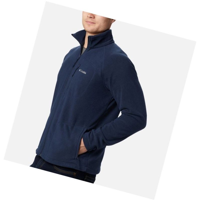 Kurtki Columbia Fast Trek II Full Zip Fleece Tall Męskie Granatowe | 86HRNVTKE