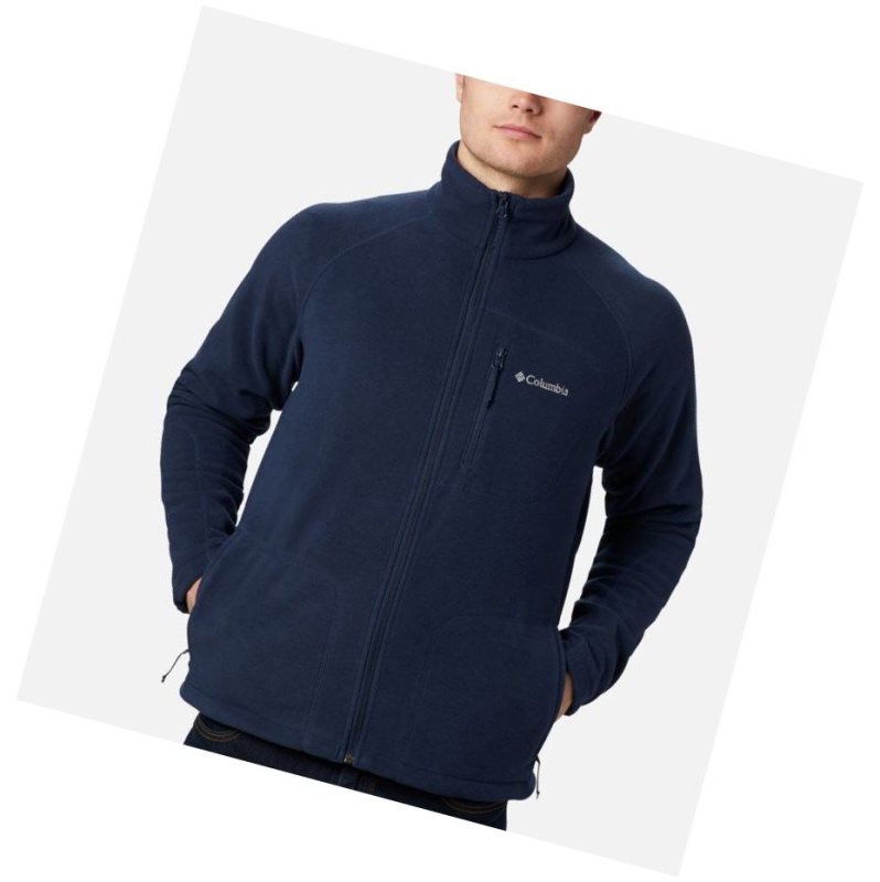 Kurtki Columbia Fast Trek II Full Zip Fleece Tall Męskie Granatowe | 86HRNVTKE