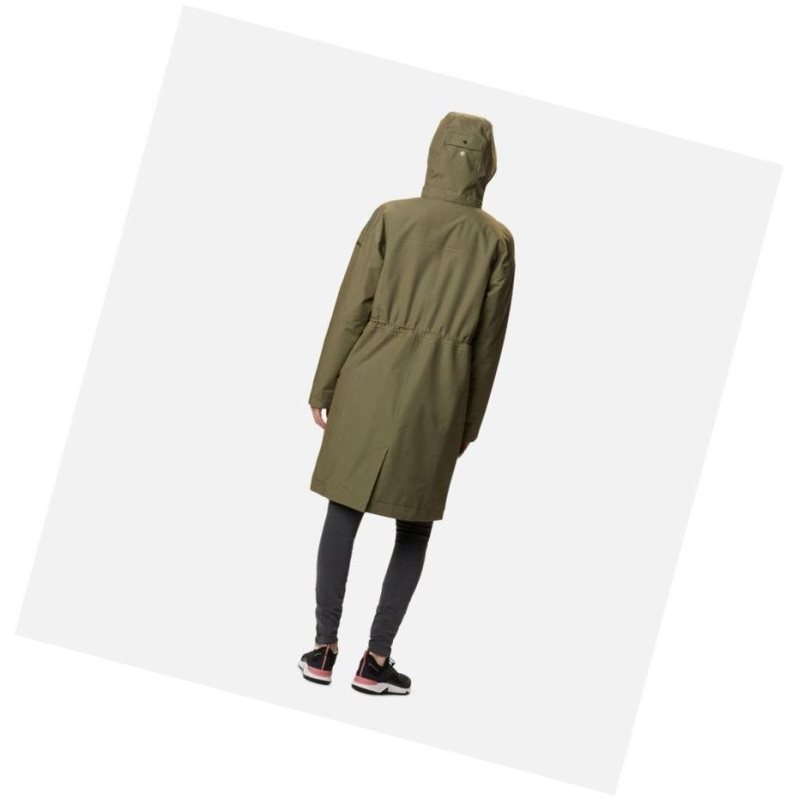 Kurtki Columbia Firwood Parka Damskie Szare Zielone | 09PLNTMEW