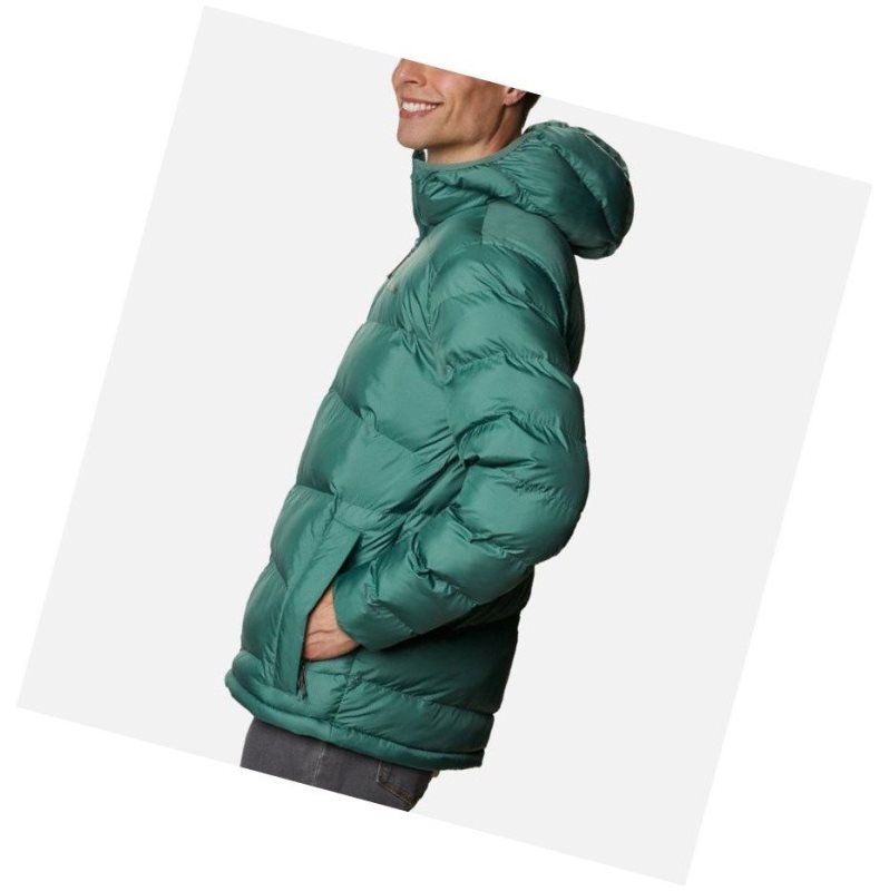 Kurtki Columbia Fivemile Butte Hooded Męskie Zielone | 40UKGLJOY