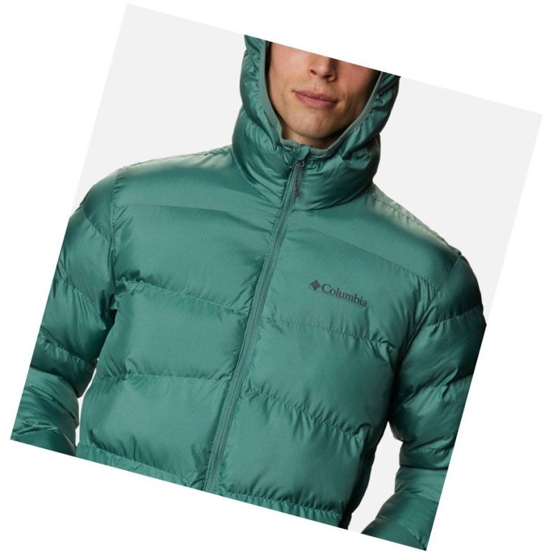 Kurtki Columbia Fivemile Butte Hooded Męskie Zielone | 40UKGLJOY