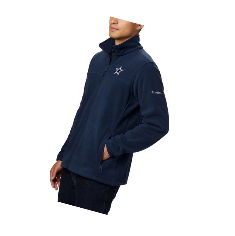 Kurtki Columbia Flanker III Full Zip Fleece - Dallas Cowboys Męskie Granatowe | 70LDSANXJ