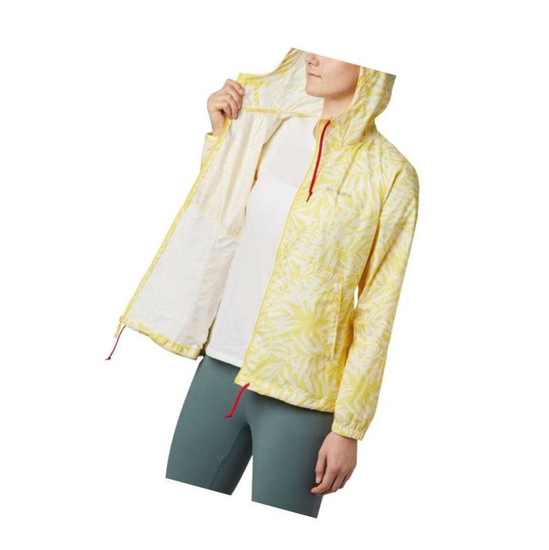 Kurtki Columbia Flash Forward Printed Windbreaker Damskie Żółte | 36CHRWVDA