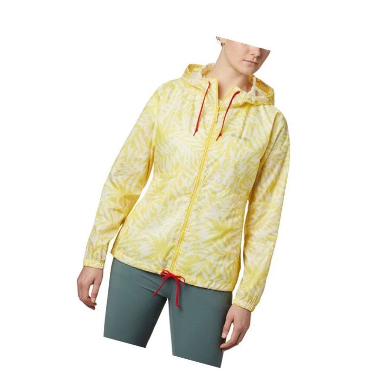 Kurtki Columbia Flash Forward Printed Windbreaker Damskie Żółte | 36CHRWVDA