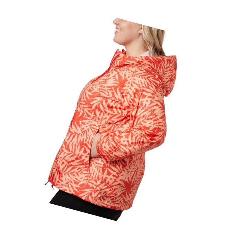 Kurtki Columbia Flash Forward Printed Windbreaker Plus Size Damskie Pomarańczowe | 91GXKOWTA