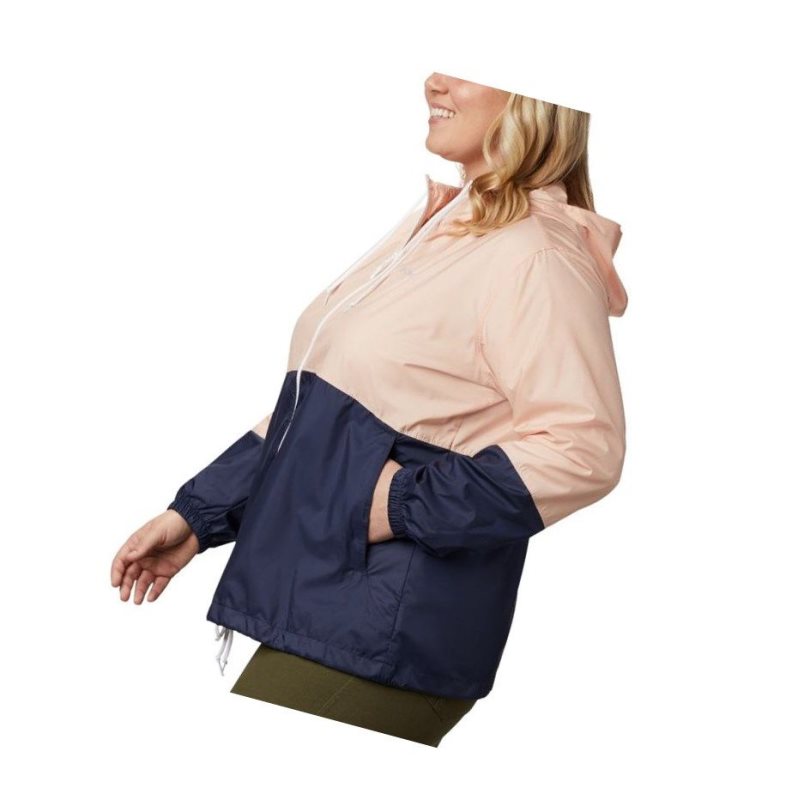 Kurtki Columbia Flash Forward Windbreaker Plus Size Damskie Granatowe | 71HIZMJUA